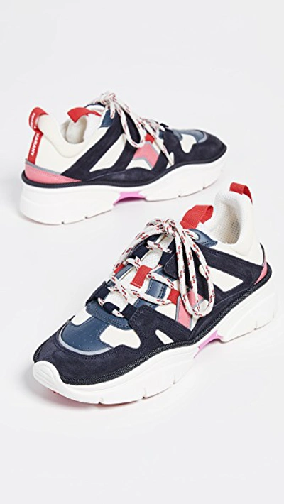 Isabel Marant Kindsay Lace-up Trainer In Multi Colour