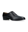 GUCCI LEATHER PLATA OXFORD SHOES,14857957