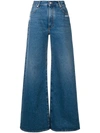 OFF-WHITE OFF-WHITE WIDE LEG JEANS - BLUE