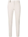 PESERICO CROPPED SLIM FIT TROUSERS