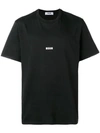 Msgm Micro Logo Short-sleeve T-shirt In Black