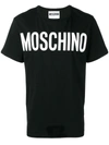 MOSCHINO MOSCHINO LOGO PRINT T-SHIRT - BLACK