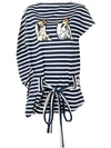 JW ANDERSON STRIPED ASYMMETRIC TOP