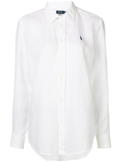 Polo Ralph Lauren Logo Embroidered Shirt - 白色 In White