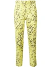 PINKO SNAKESKIN PRINT TROUSERS