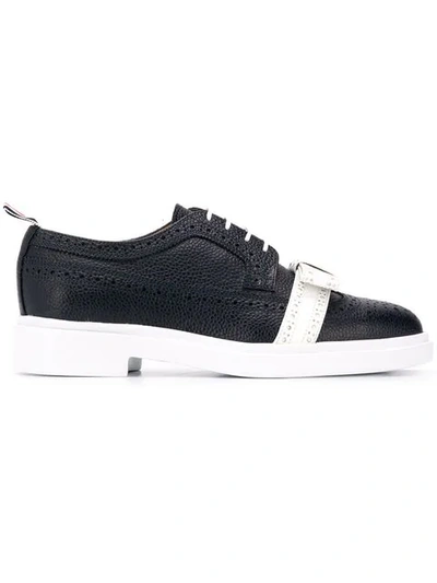 Thom Browne Bow Detail Lightweight Brogues - 蓝色 In Blue