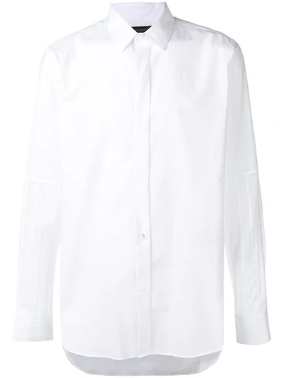 Ann Demeulemeester Striped Sleeves Shirt - 白色 In White
