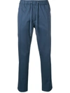 DOLCE & GABBANA DOLCE & GABBANA ELASTICATED WAIST TROUSERS - BLUE