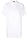 NEHERA NEHERA 超大款短袖衬衫 - 白色
