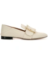BALLY BALLY FRONT BUCKLE LOAFERS - NEUTRALS