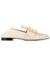 BALLY BALLY SIGNED BUCKLE LOAFERS - NEUTRALS