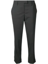 PRADA CROPPED PLEATED TROUSERS