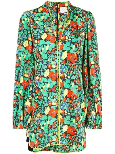 Alexis Botanical Mandarin Dress - 多色 In Multicolour