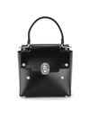 NIELS PEERAER RIBBON 2PM SMALL BLACK LEATHER BAG,10806931