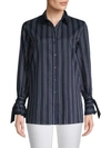 SUPPLY & DEMAND DORIAN STRIPED COTTON SHIRT,0400099293685