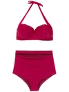 Amir Slama Beaded Detail Bikini In Pink