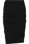 TOM FORD RUCHED STRETCH-JERSEY SKIRT