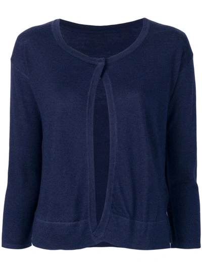 Sottomettimi One Button Cardigan In Blue