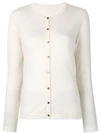 Sottomettimi Button Fitted Cardigan In White