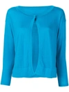 Sottomettimi One Button Cardigan In Blue