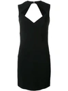 Dsquared2 Front Cut-out Tube Dress In Black