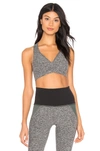 Beyond Yoga Spacedye Lift Your Spirits Active Bra In Black & White