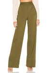 LOVERS & FRIENDS LOVERS + FRIENDS SEDGE PANT IN OLIVE.,LOVF-WP254