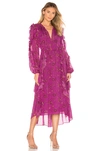 Ulla Johnson Floral Print Dress In Magenta