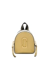 MARC JACOBS MARC JACOBS MINI PACK SHOT BACKPACK IN METALLIC GOLD.,MARJ-WY420