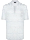 ERMENEGILDO ZEGNA EMBROIDERED LOGO POLO SHIRT