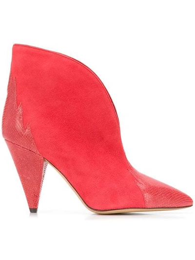 Isabel Marant Archee Boots In Red