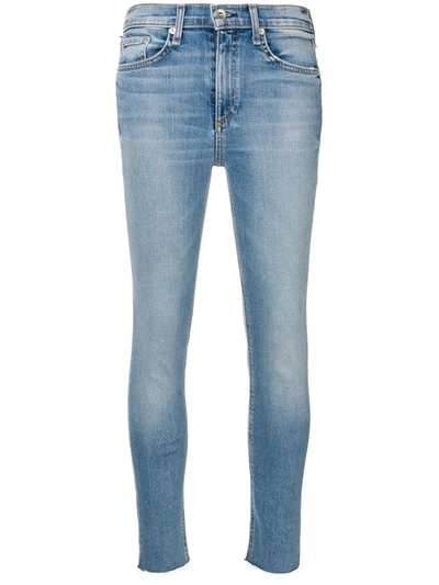 Rag & Bone Nina High-rise Ankle Cigarette Jeans In Blue