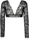 VERSACE LACE CROPPED T