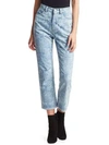 RACHEL COMEY NORM ZEBRA HIGH-RISE CROPPED JEANS,400099576998