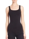 Theory Len Tubular Stretch Jersey Tank Top In Black