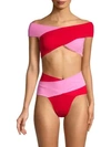 OYE SWIMWEAR Lucette Crisscross Two-Piece Bikini
