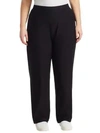 Eileen Fisher Straight-leg Pants In Black