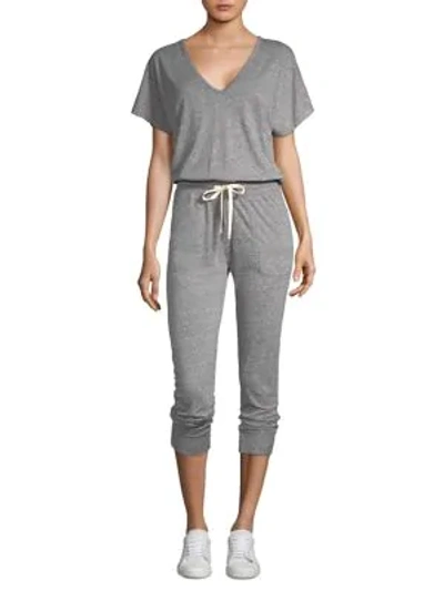 N:philanthropy Space Deconstructed Jumpsuit In Heather Grey