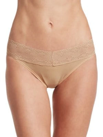 Natori Bliss Perfection V-kini Briefs (one Size) In Cameo Rose