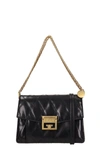 GIVENCHY GV3 SMALL BLACK QUILTED LEATHER BAG,10806972
