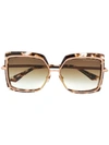 DITA EYEWEAR OVERSIZED SQUARE SUNGLASSES