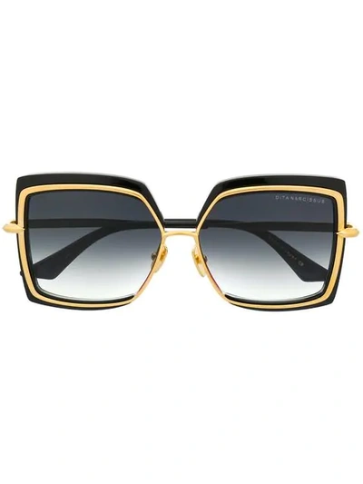 Dita Eyewear Oversized Square Sunglasses In Black