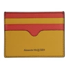 ALEXANDER MCQUEEN MULTICOLOR SUNFLOWER CARD HOLDER