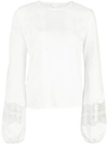 GIAMBATTISTA VALLI FLORAL LACE TOP