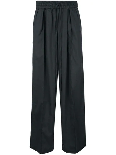 Komakino Wide Leg Track Pants - 黑色 In Black