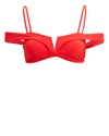 ALEXANDRA MIRO Lola Bikini Top,LOLA-RED-ONL