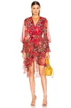 ALEXIS ALEXIS SIDONY DRESS IN EDEN FLORAL RED,ALXF-WD177
