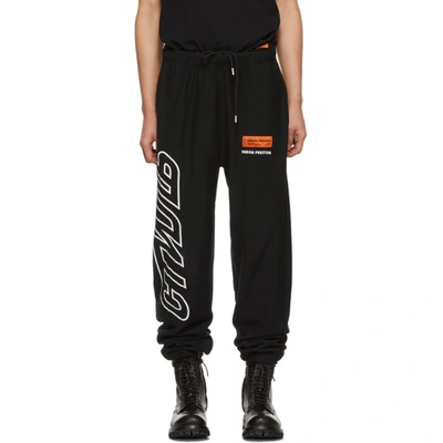 Heron Preston Logo Printed Track Pants - 黑色 In Black