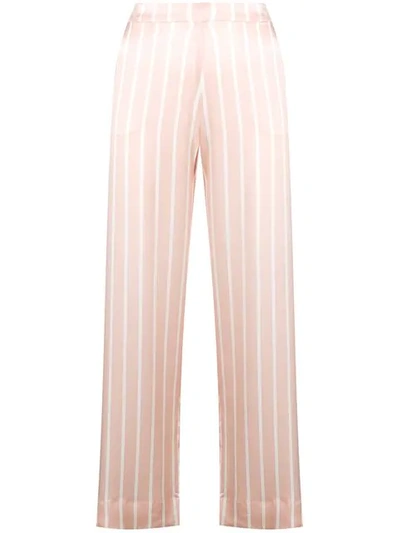 Asceno Striped Pyjama Trousers - 粉色 In Pink