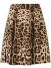 DOLCE & GABBANA leopard print mini skirt